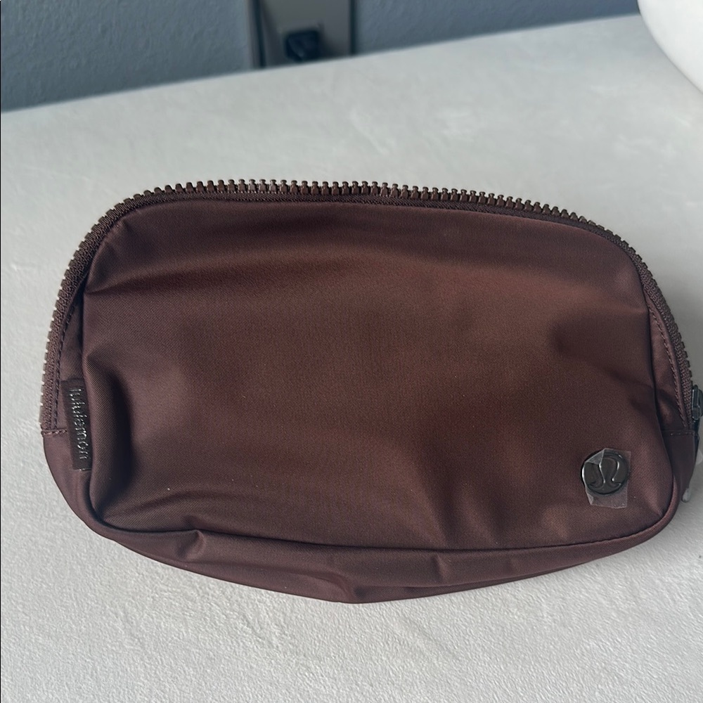 lululemon athletica Brown Toiletry Bag with Minimalist Design